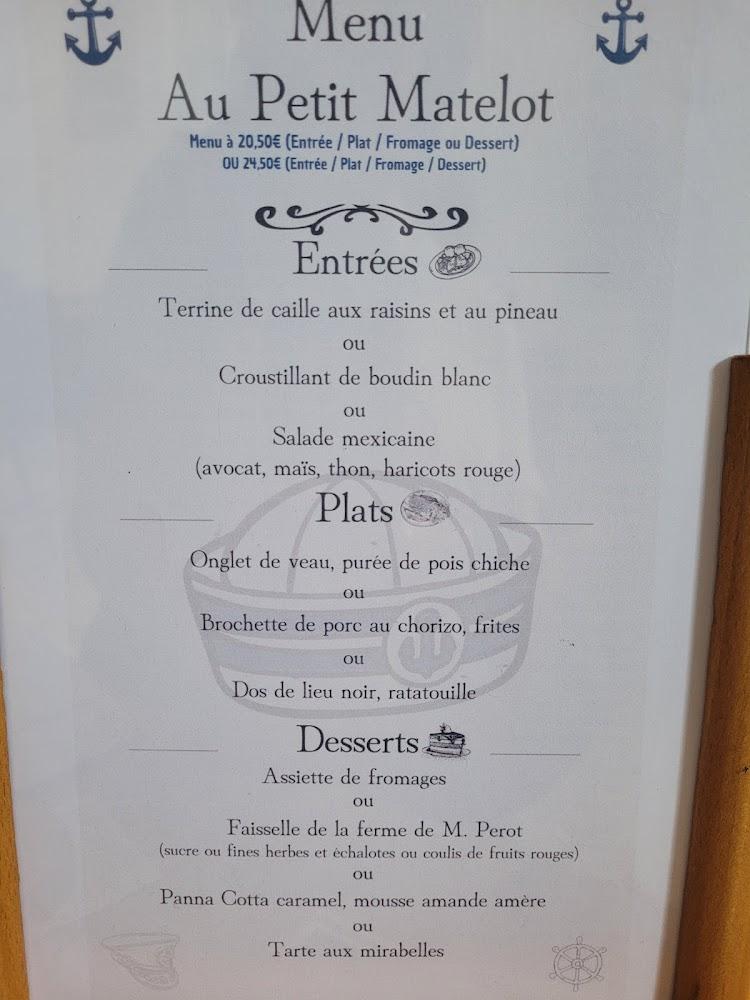 Au petit matelot - Menu Image 2